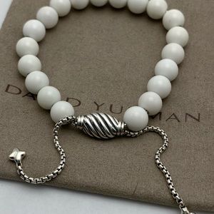 DAVID YURMAN Spiritual Bead Bracelet White Agate